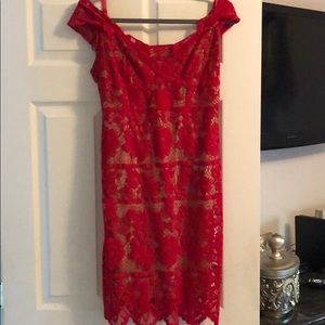 Red Lace Cocktail dress